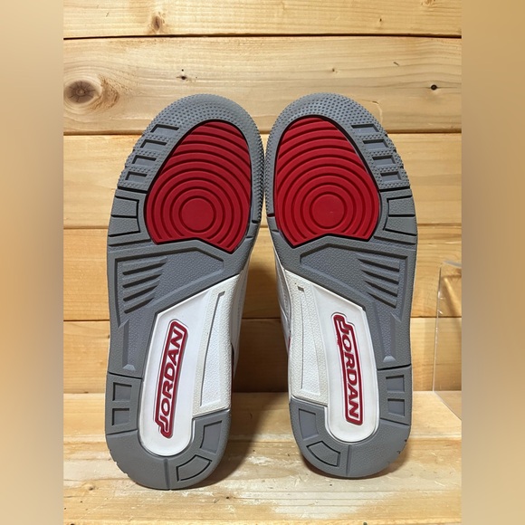 Nike Air Jordan 3 Retro Fire Red White DM0967-160 Sneakers kids 4.5 / Womens 6 - Picture 4 of 7